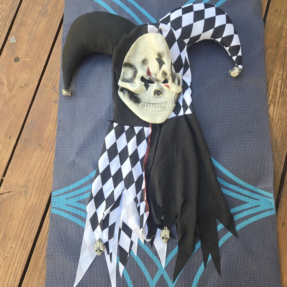 Evil Jester Mask Costume- Head Only!